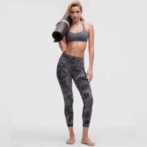 lululemon Align High-Rise Pant 25, Diamond Dye Pitch Grey Graphite Size 2